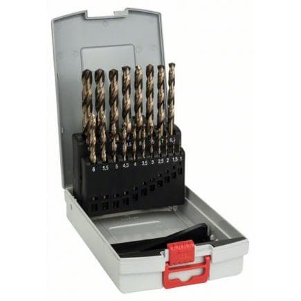 BOSCH 2608587014 - Coffret de 19 forets à métaux ProBox HSS-Co, DIN 338 (alliage de cobalt)