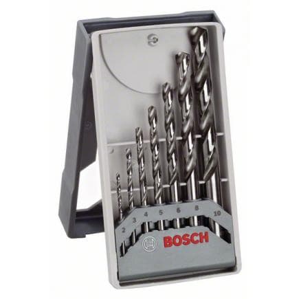 BOSCH 2608589295 - Coffret de 7 forets à métaux "Mini-X-Line" HSS-G, 135°