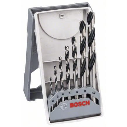 BOSCH 2608577347 - Coffret de 7 forets hélicoïdaux HSS PointTeQ Mini-X-Line