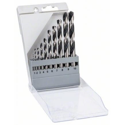 BOSCH 2608577348 - Coffret de 10 forets hélicoïdaux HSS PointTeQ