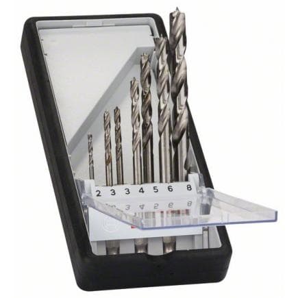 BOSCH 2607019923 - Coffret de 7 forets hélicoïdaux "Robust Line" avec emmanchement hexagonal