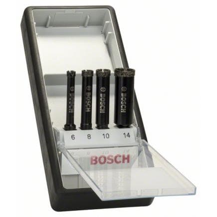 BOSCH 2607019880 - Coffret de 4 forets diamantés à eau "Robust Line"