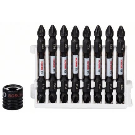 BOSCH 2608522334 - Jeu d'embouts de tournevis PH2-PZ2 "Impact Control" (9 pcs.)