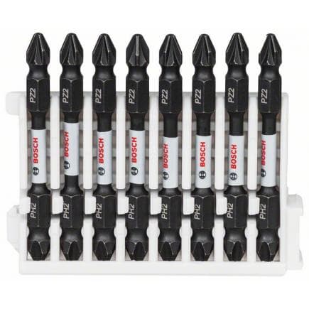 BOSCH 2608522333 - Jeu d'embouts de tournevis PH2-PZ2 "Impact Control" (8 pcs.)
