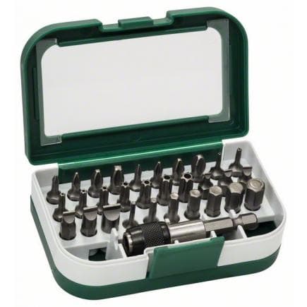 BOSCH 2609255987 - Jeu d'embouts de tournevis Standard, mixte S, PH, PZ, T, HEX (31 pcs.)