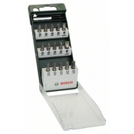 BOSCH 2609255977 - Jeu d'embouts de tournevis Standard mixte S, PH, PZ, T (16 pcs.)