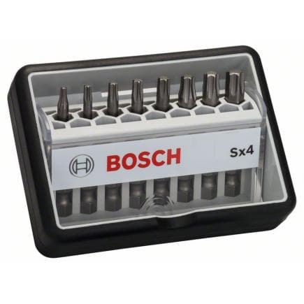 BOSCH 2607002559 - Coffret de 8 embouts de vissage "Robust Line" Sx T, version Extra Hard