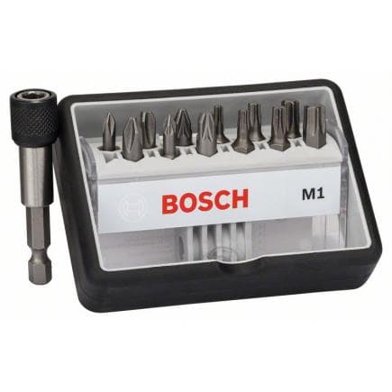 BOSCH 2607002563 - Coffret de 13 embouts de vissage "Robust Line" M PH/PZ/T, version Extra Hard