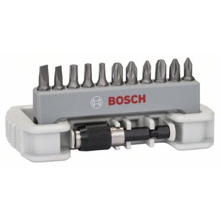 BOSCH 2608522130 - Assortiment de 11 embouts de vissage avec porte-embouts PH/PZ/T/S