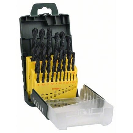 BOSCH 2607017153 - Forets à métaux HSS-R, set de 25 pièces