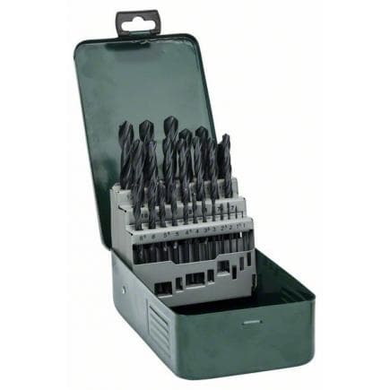 BOSCH 2607019446 - Forets à métaux HSS-R, set de 25 pièces