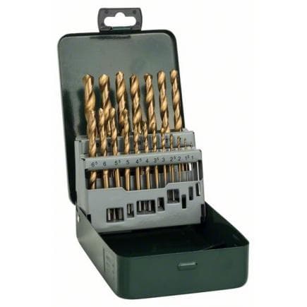 BOSCH 2607019437 - Forets à métaux HSS-TiN, set de 19 pièces