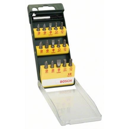 BOSCH 2607019453 - Cassette de 16 embouts de vissage