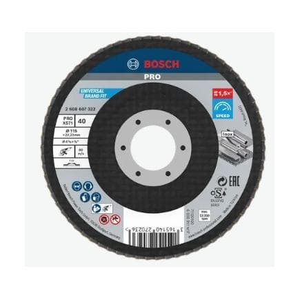 BOSCH 2608607323 - Plateau à lamelles X571 "Best for Metal", droit