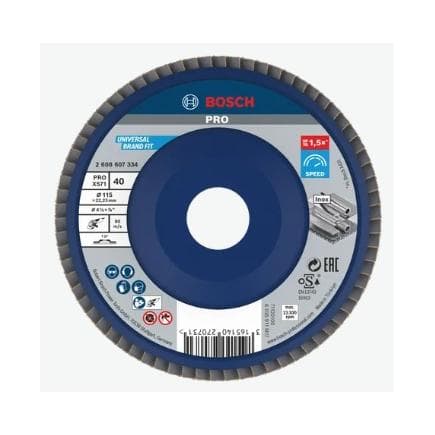 BOSCH 2608607336 - Plateau à lamelles X571 "Best for Metal", droit