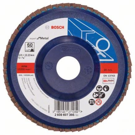 BOSCH 2608607364 - Plateau à lamelles X551 "Expert for Metal", droit