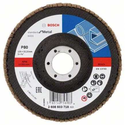 BOSCH 2608603712 - Plateau à lamelles X431 "Standard for Metal"