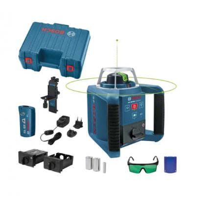 BOSCH 0601061700 - Laser rotatif GRL 300 HVG Professional dans un coffret de transport avec 1 batteries NiMH et pack d’accessoires
