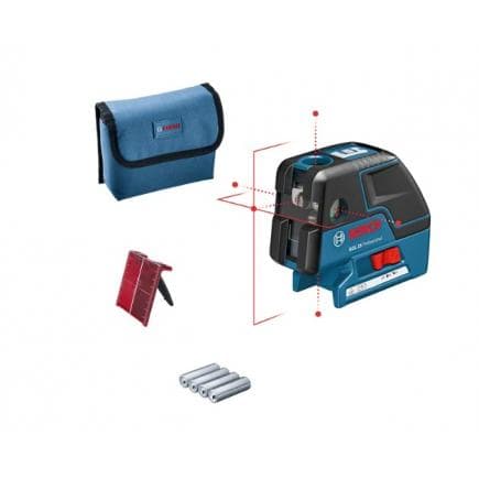 BOSCH 0601066B00 - Laser points et lignes GCL 25 Professional avec 4 piles (AA) et cible laser