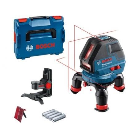 BOSCH 0601063802 - Laser lignes GLL 3-50 Professional dans L-BOXX 136 avec 4 piles (AA) et cible laser