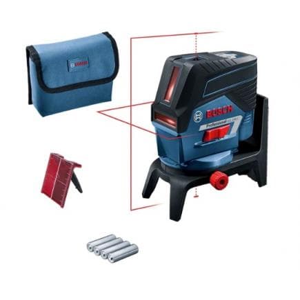 BOSCH 0601066G00 - Laser points et lignes GCL 2-50 C Professional avec 4 piles (AA) et adaptateur