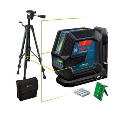 BOSCH 0601063W01 - Laser lignes GLL 2-15 G Professional avec 4 piles (AA) et trépied
