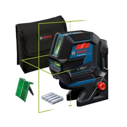 BOSCH 0601066M00 - Laser points et lignes GCL 2-50 G Professional avec 4 piles (AA) et support rotatif RM 10