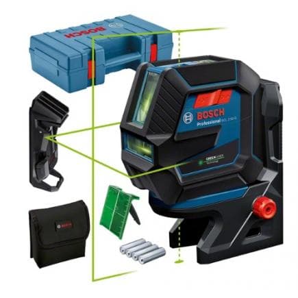 BOSCH 0601066M02 - Laser points et lignes GCL 2-50 G Professional dans coffret de transport avec 4 piles (AA) et support rotatif RM 10