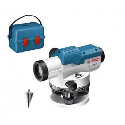 BOSCH 0601068000 - Niveau optique GOL 26 D Professional dans un coffret de transport, avec pack d’accessoires