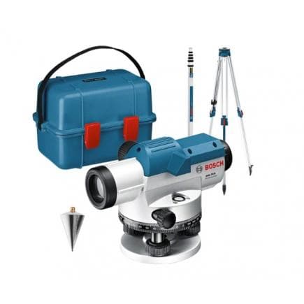 BOSCH 0601068402 - Niveau optique GOL 20 D Professional dans un coffret de transport, avec pack d’accessoires