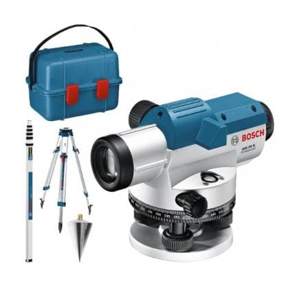 BOSCH 0601068403 - Niveau optique GOL 20 G Professional dans un coffret de transport, avec pack d’accessoires