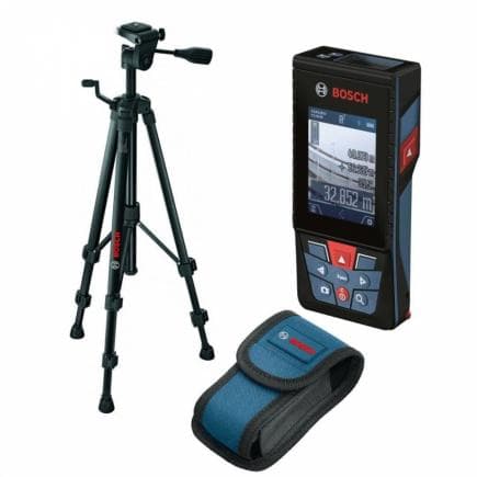 BOSCH 0601072F01 - Télémètre laser GLM 120 C Professional avec accessoire de transport et trépied