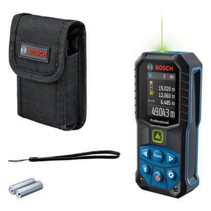 BOSCH 0601072U00 - Télémètre laser GLM 50-27 CG Professional avec 2 piles (AA) et housse de protection