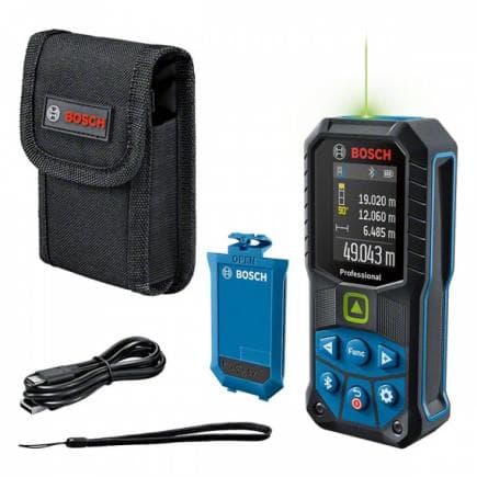 BOSCH 0601072U01 - Télémètre laser GLM 50-27 CG Professional avec housse de protection et BA 3.7V 1.0 A