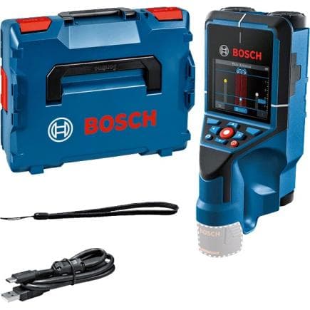 BOSCH 0601081608 - Detecteur Wallscanner D-tect 200 C Professional dans le boîtier L-Boxx 136 avec sangle de transport