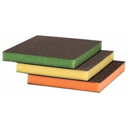 BOSCH 2609256F17 - Coussinets de contour 120 x 98 x 13 mm, M, F, SF (3 pièces)