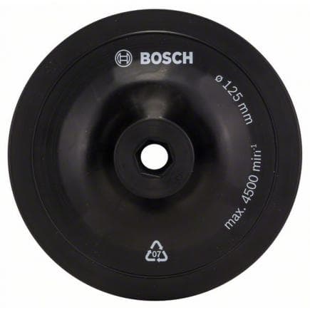 BOSCH 2609256281 - Plateaux de ponçage pour perceuses, 125 mm, à serrer