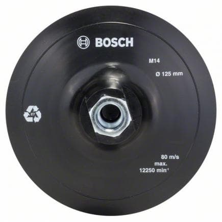 BOSCH 2609256271 - Plateau de ponçage caoutchouc à système auto-agrippant pour meuleuses angulaires