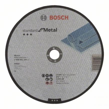 BOSCH 2608603168 - Disque à tronçonner à moyeu plat "Standard for Metal A 30 S BF"