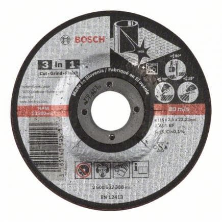BOSCH 2608602388 - Disque à tronçonner "3 en 1 A 46 S BF"