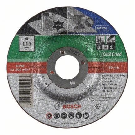 BOSCH 2609256308 - Disque à tronçonner "2 en -1"