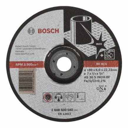 BOSCH 2608600540 - Meule à ébarber à moyeu déporté "Expert for Inox AS 30 S INOX BF"