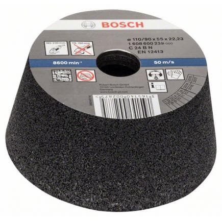 BOSCH 1608600239 - Meule boisseau conique - Pierre/béton