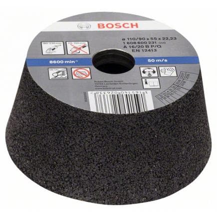 BOSCH 1608600231 - Meule boisseau conique, métal/fonte