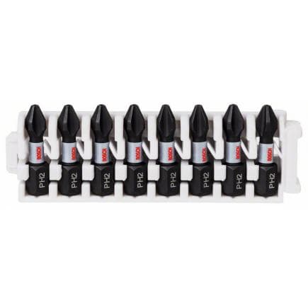 BOSCH 2608522324 - Embouts d'insertion de contrôle d'impact PH2 (8-pcs.)