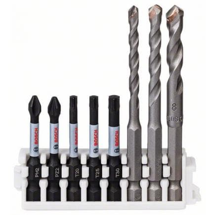 BOSCH 2608577145 - Jeu de pointes en céramique et d'embouts de tournevis "Pick and Click" (8 pcs.)