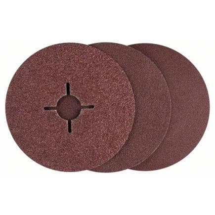 BOSCH 2609256248 - Disques abrasifs sur fibres pour meuleuses angulaires (12 pcs.)