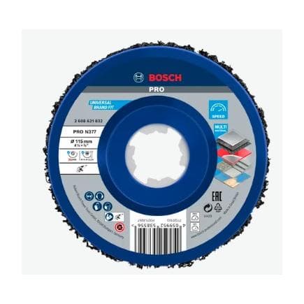 BOSCH 2608621832 - X-LOCK N377 disque de nettoyage métal, 115mm