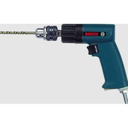 BOSCH 0607160511 - Perceuse à air comprimé avec mandrin à clé de 10 mm, trou en acier ø 10 mm, 2200 tr/min, réversible