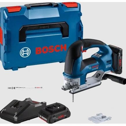 BOSCH 06015B1002 - GST 18V-155 BC - Scie sauteuse sans fil en coffret avec batteries et chargeur